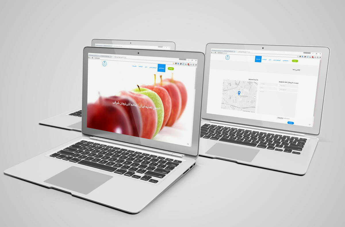 طراحی وب سایت انجمن تغذیه تبریز